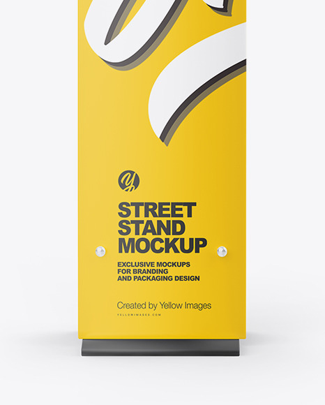 Stand With Poster Mockup