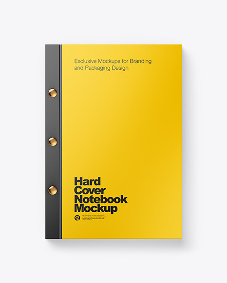 Hard Cover Notebook Mockup