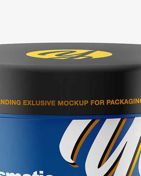 Glossy Cosmetic Cream Jar Mockup