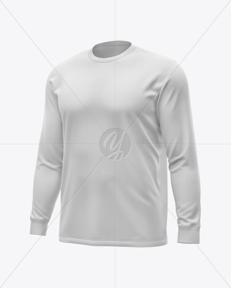 Men's Jersey With Long Sleeve Mockup