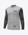 Men's Jersey With Long Sleeve Mockup