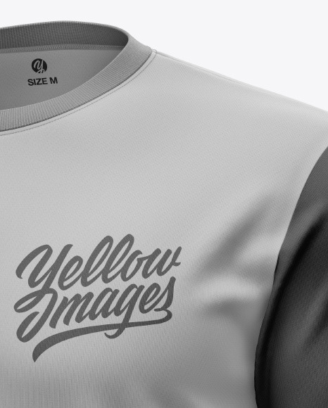 Men's Jersey With Long Sleeve Mockup