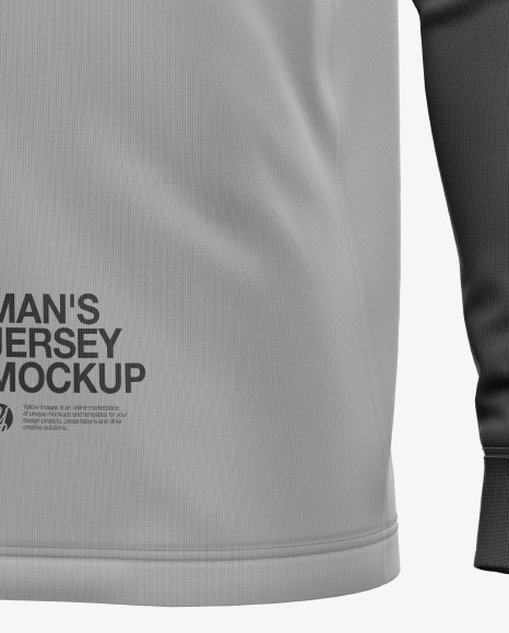 Men's Jersey With Long Sleeve Mockup