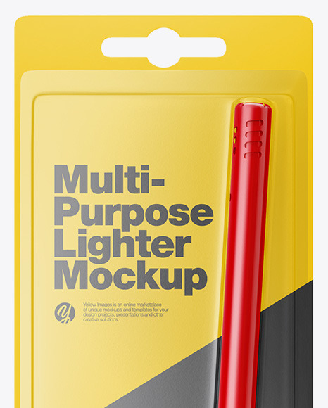 Multi-Purpose Lighter Mockup - Front View