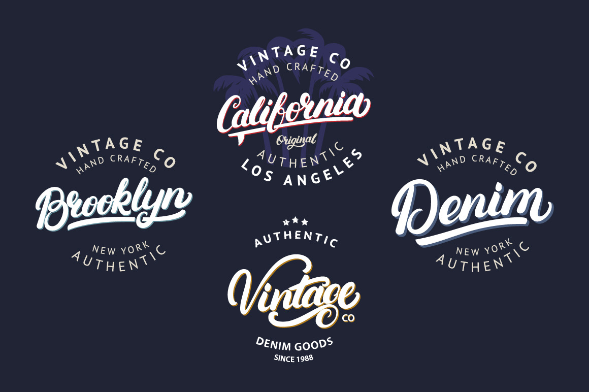 8 Vintage Labels & Badges 8 Vintage Labels & Badges