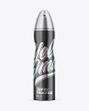 Glossy Metallic Spray Bottle Mockup