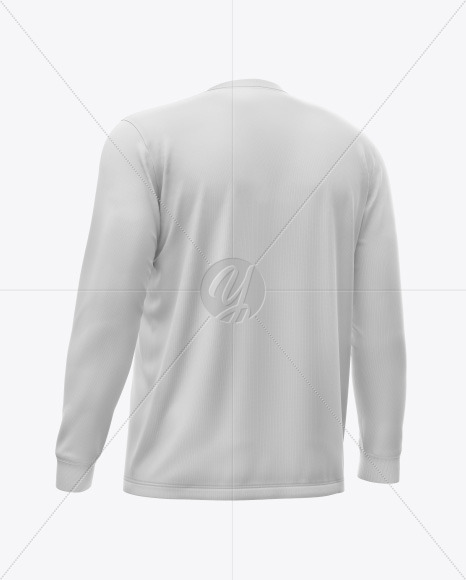 Men's Jersey With Long Sleeve Mockup