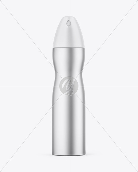 Matte Metallic Spray Bottle Mockup