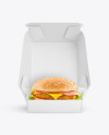 Burger In Box Mockup