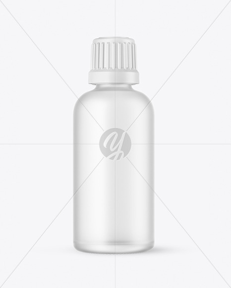 Frosted Glass Bottle Mockup