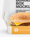 Burger In Box Mockup