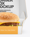 Burger In Box Mockup