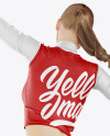 Jumping Cheerleader Girl Mockup