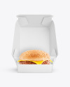 Burger In Box Mockup