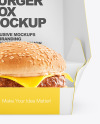 Burger In Box Mockup