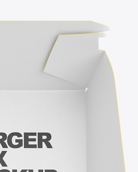 Burger In Box Mockup