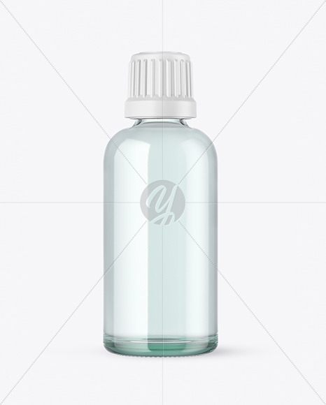 Clear Glass Bottle Mockup