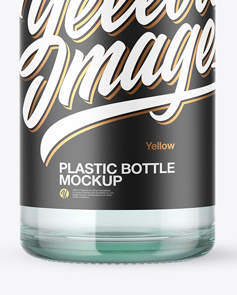 Clear Glass Bottle Mockup