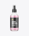 Frosted Glass Spray Bottle Mockup