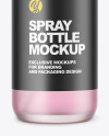 Frosted Glass Spray Bottle Mockup