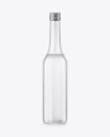 Clear Glass Vodka Bottle Mockup