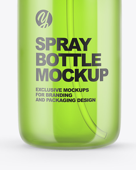 Clear Spray Bottle Mockup