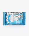 Metallic Wet Wipes Pack Mockup - Top View