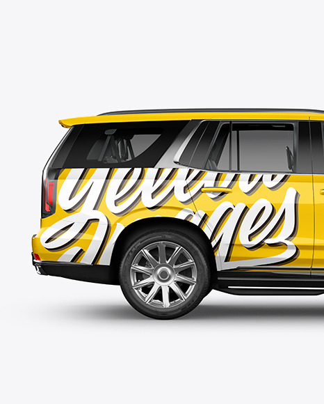 Luxury SUV Mockup - Side View