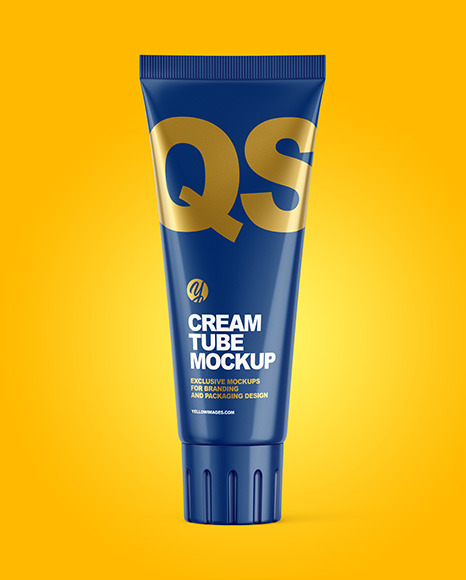 Glossy Cosmetic Tube Mockup