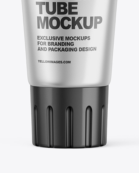 Metallic Cosmetic Tube Mockup