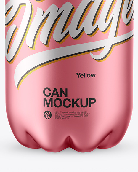 Metallic PET Can Mockup