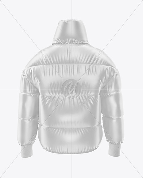 Glossy Women&#039;s Down Jacket Mockup