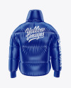 Glossy Women&#039;s Down Jacket Mockup