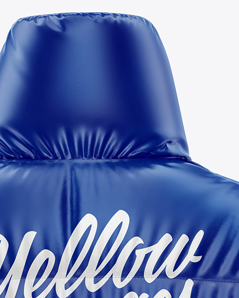 Glossy Women's Down Jacket Mockup