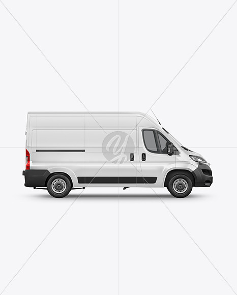 Panel Van Mockup - Side View