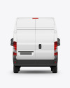 Panel Van Mockup - Back View