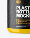 Glossy Plastic Bottle with Pump Mockup