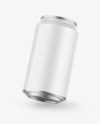 Metallic Drink Can w/ Matte Finish Mockup