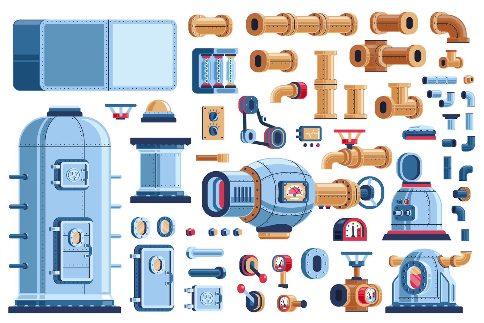 Machinery Steampunk Industrial Pack Machinery Steampunk Industrial Pack