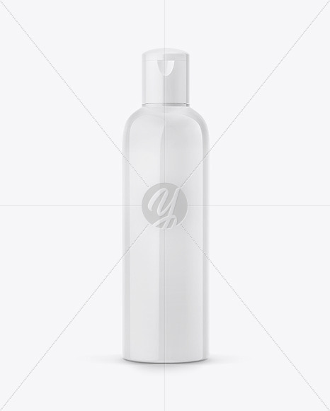 Glossy Plastic Bottle Mockup