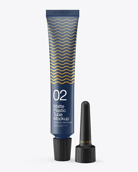 Matte Plastic Tube Mockup - Plastic+tube+mockup