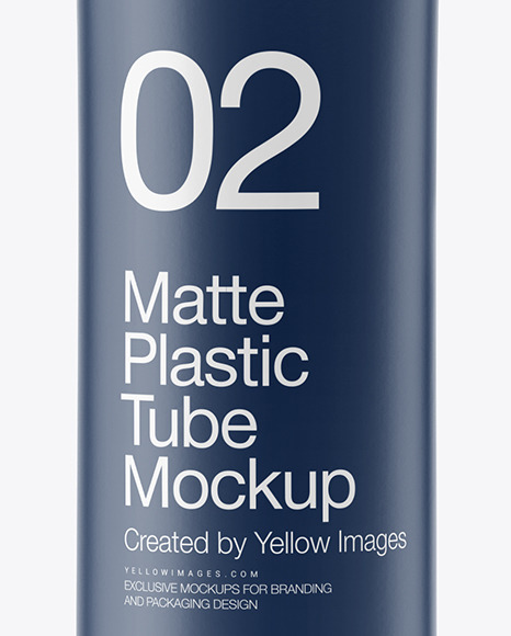 Matte Plastic Tube Mockup