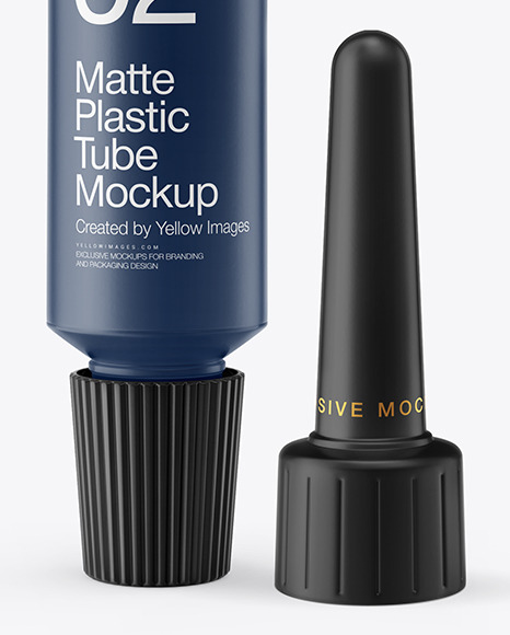 Matte Plastic Tube Mockup