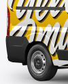 Panel Van Mockup - HalfSide View