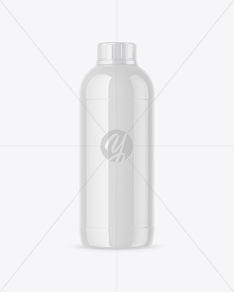 Glossy Plastic Bottle Mockup