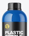 Glossy Plastic Bottle Mockup