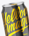 Two Metallic Cans W/ Glossy Finish Mockup