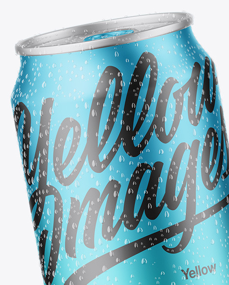 Two Matte Metallic Cans Mockup