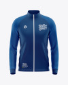 Men's Raglan Track Jacket Mockup - Front View