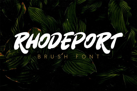 Rhodeport - Brush Font - Font quotes